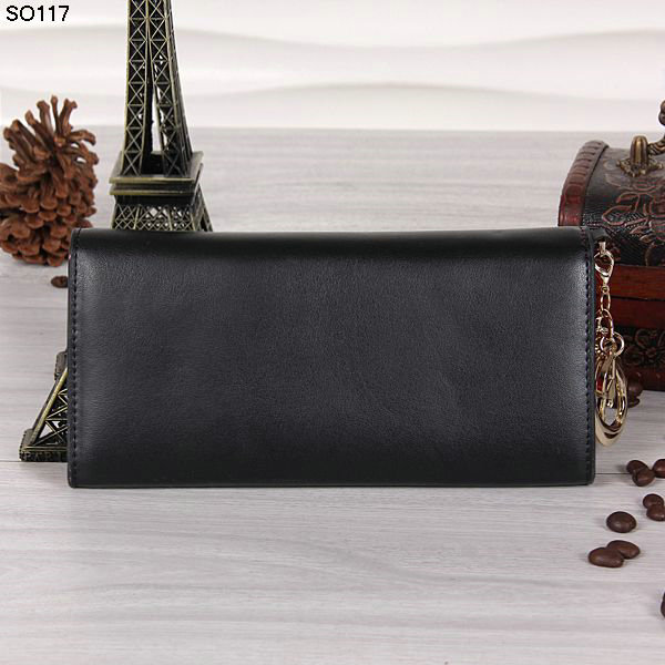 dior wallet calfksin leather 117 black&rosered